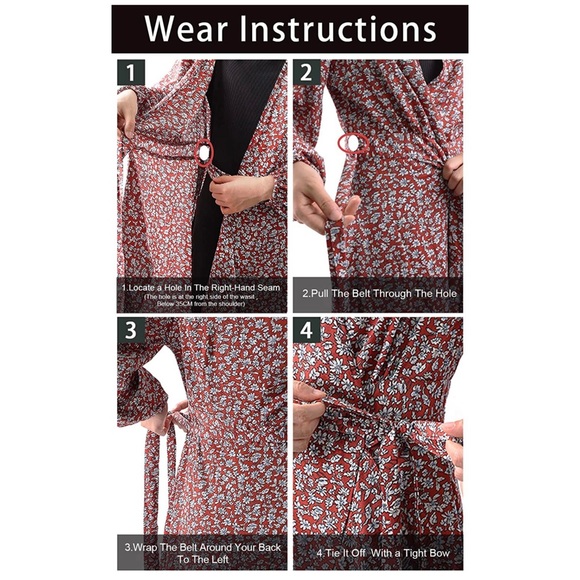 Boho Side Split Deep V Neck Maxi Dress - Picture 6 of 7